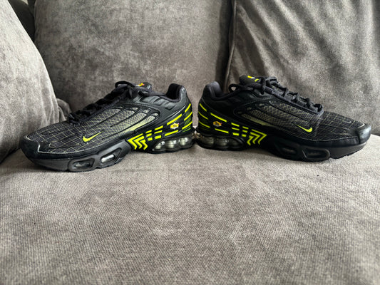 Nike Air Max Plus 3 ‘Spirograph volt’ 🖤💚
uk size 4.5