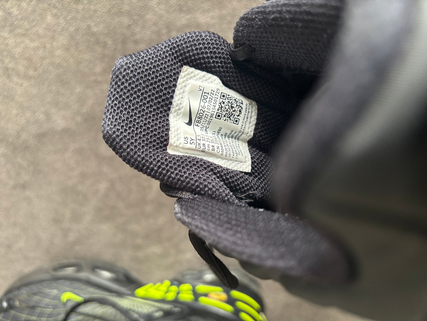 Nike Air Max Plus 3 ‘Spirograph volt’ 🖤💚
uk size 4.5