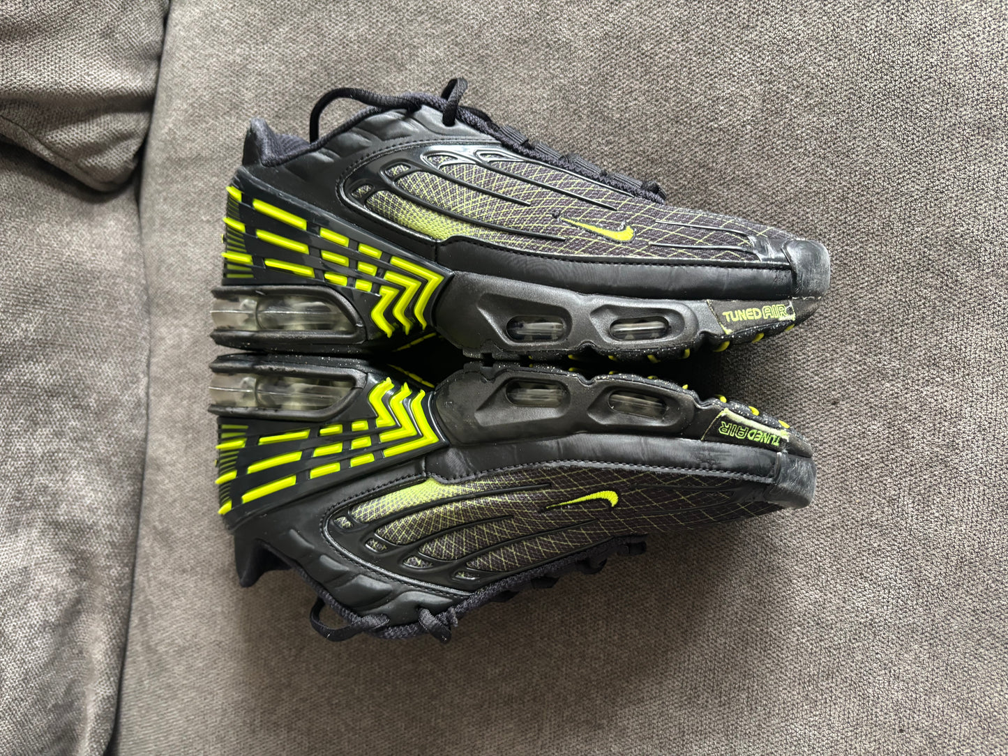 Nike Air Max Plus 3 ‘Spirograph volt’ 🖤💚
uk size 4.5