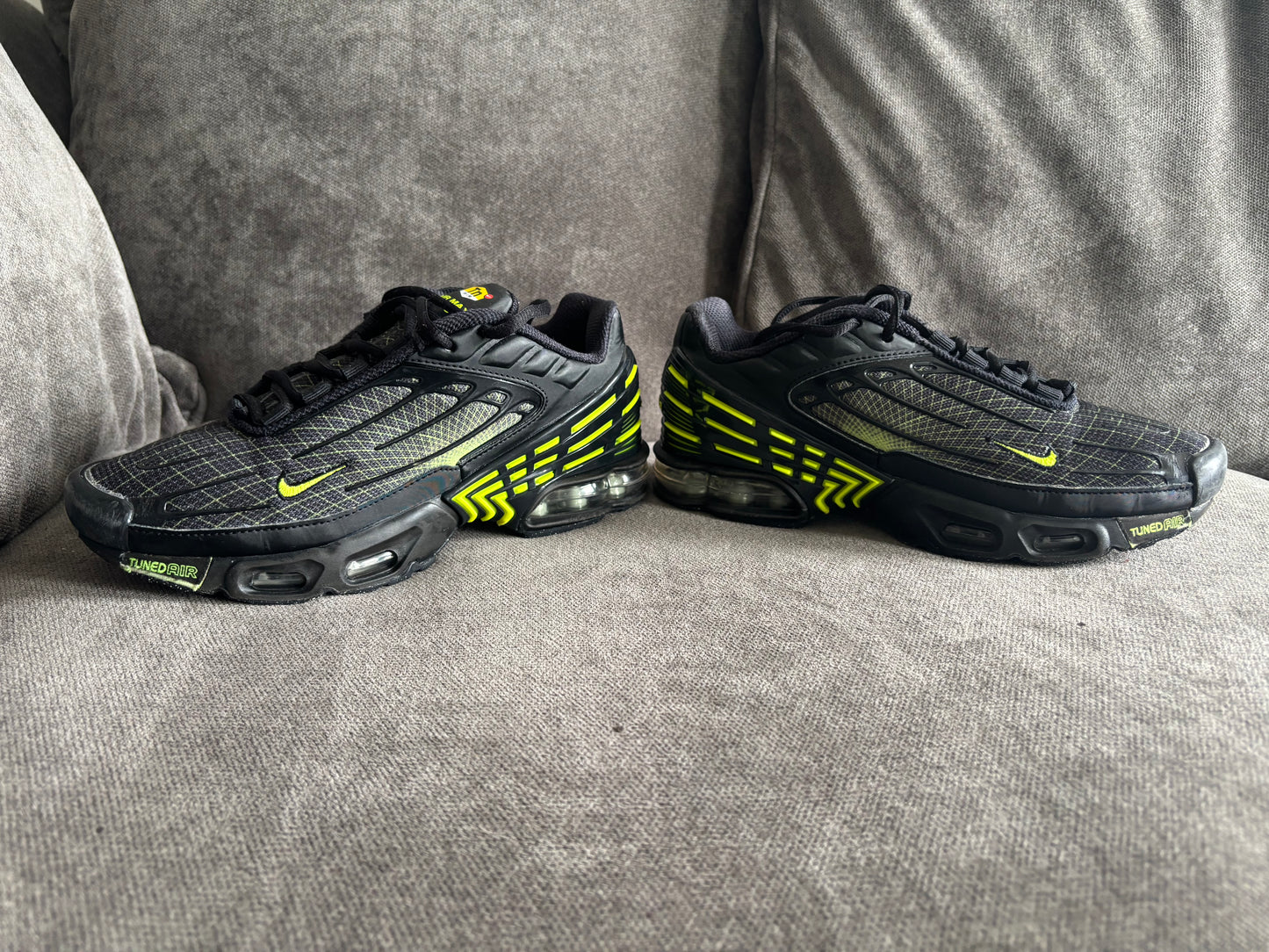 Nike Air Max Plus 3 ‘Spirograph volt’ 🖤💚
uk size 4.5