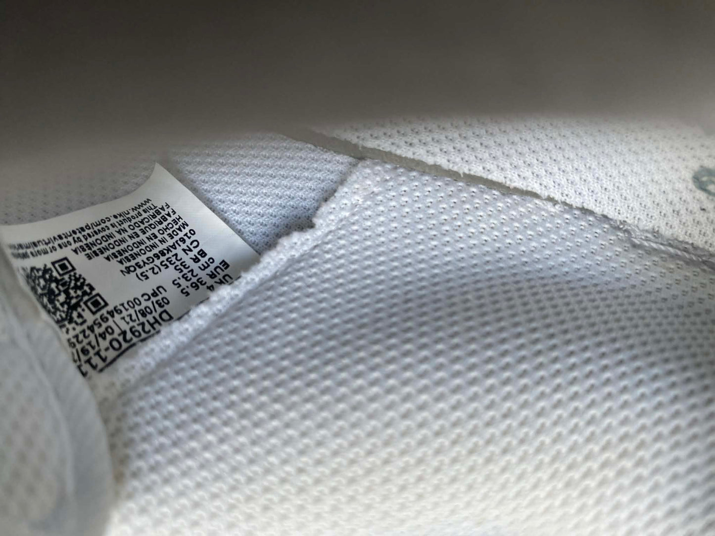 Nike Air Force One White UK Size 4